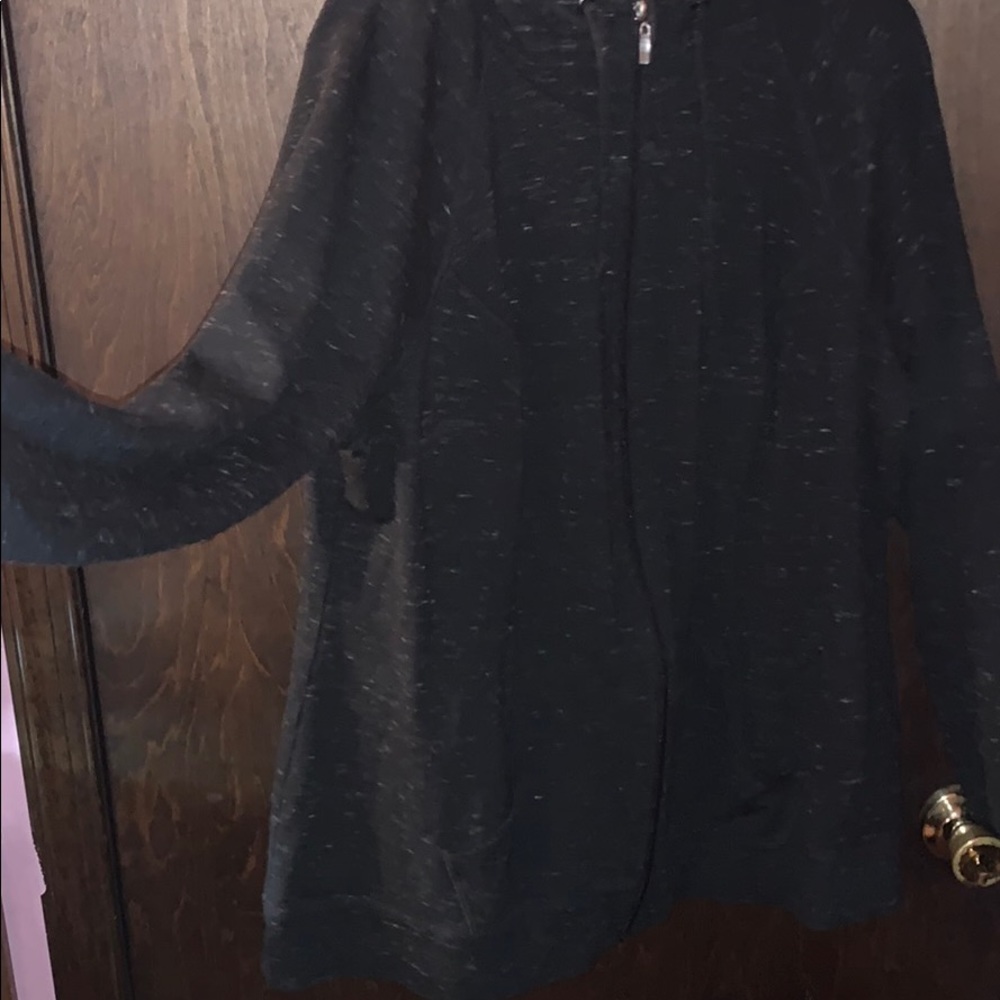 Black hoodie with thumb holes